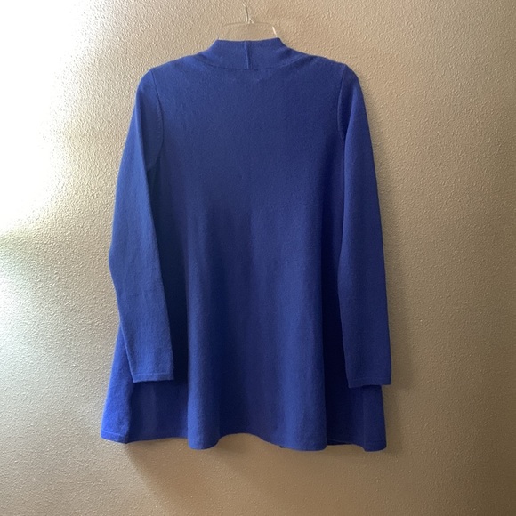 PURE Collection Cashmere Swing Open Cardigan in Blue Long Sleeve Women’s sz S - Picture 2 of 10